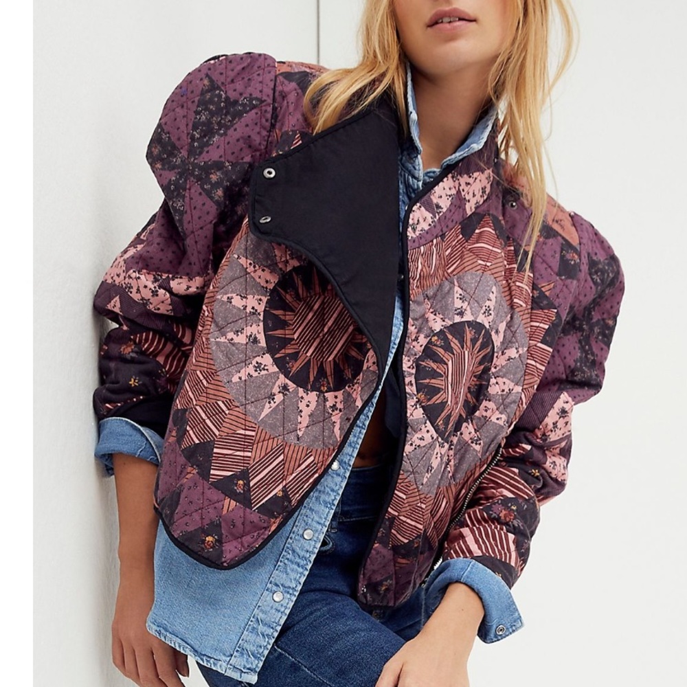 Free People Camille Quilted Jacket